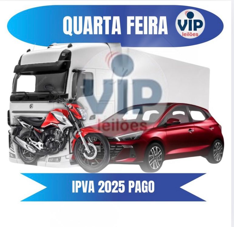 <center><b>Leilão de Veículos Recuperados de Financiamento</b> <center>Encerramento Dia 07/05/2025 as 10:00h